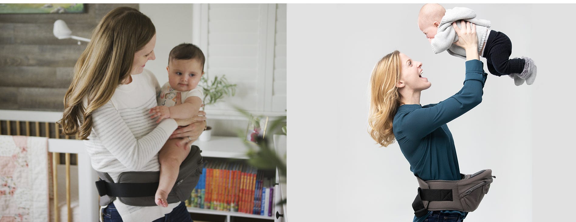 HUGGS HIP SEAT BABY CARRIER WITH PATENTED HIPBELT