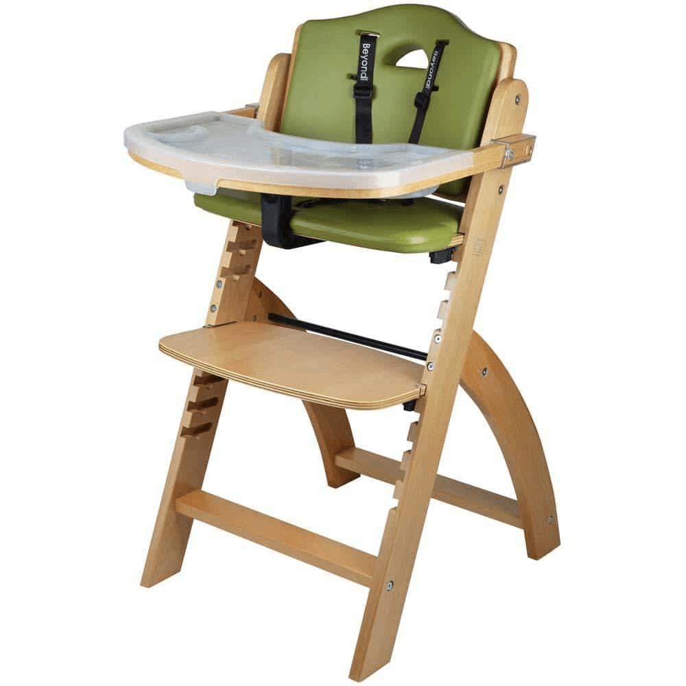 beyond junior y high chair with green seat