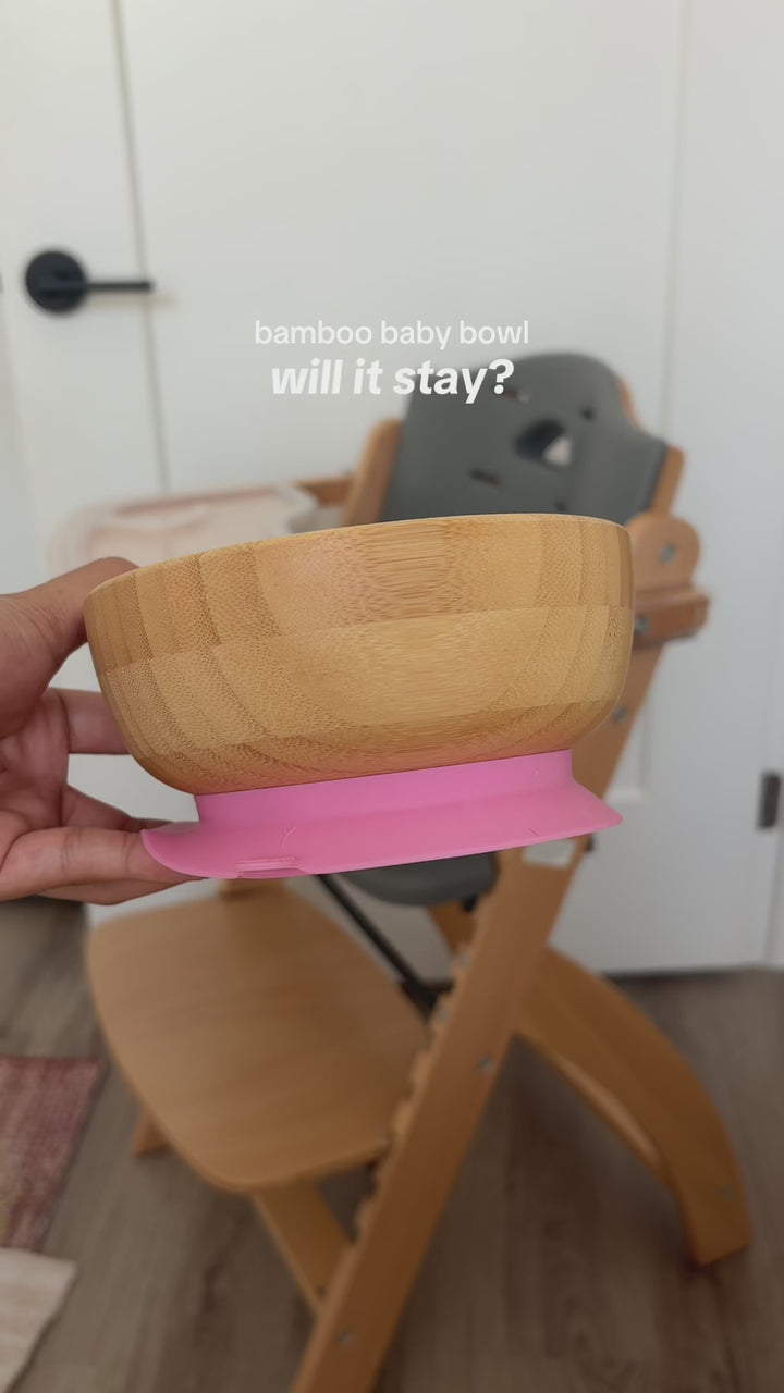 Octopod® Bamboo Baby Suction Bowl