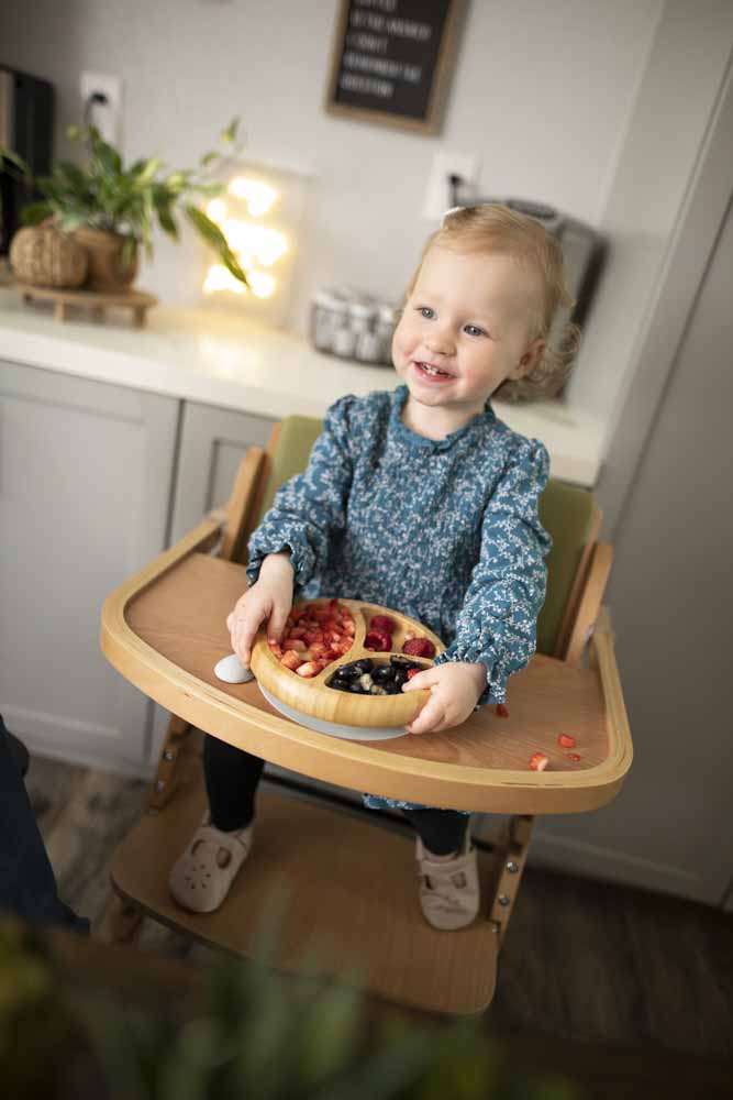 Octopod® Bamboo Baby Suction Plate (Round)