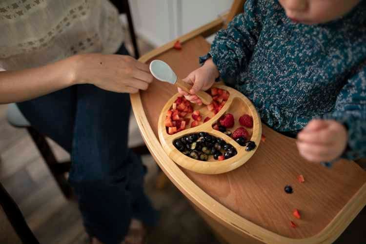 Octopod® Bamboo Baby Suction Plate (Round)