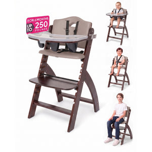 Beyond Junior® Y High Chair - Mahogany_Soft Mocha