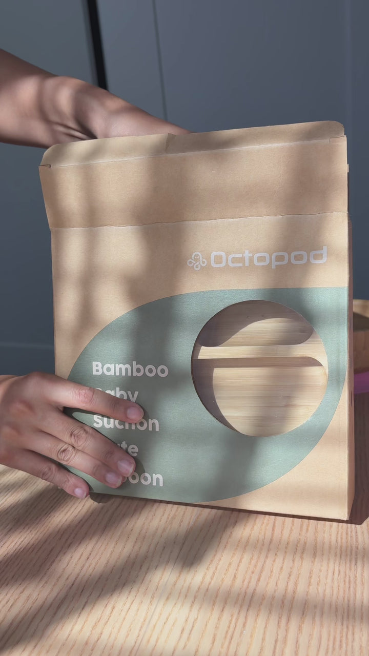 Octopod® Bamboo Baby Suction Plate (Triangle)