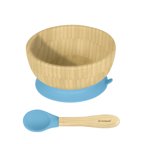 Octopod® Bamboo Baby Suction Bowl