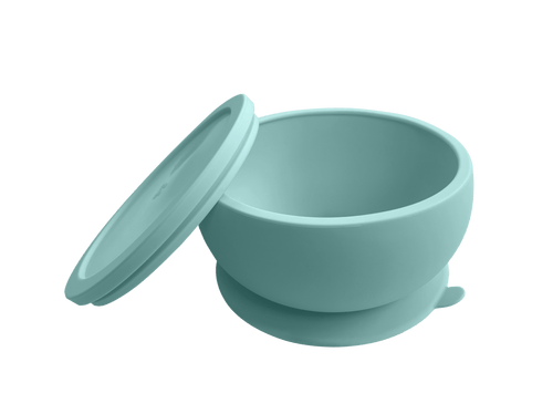 Toddler Plates - Suction Silicone Bowl with Lid - Octopod